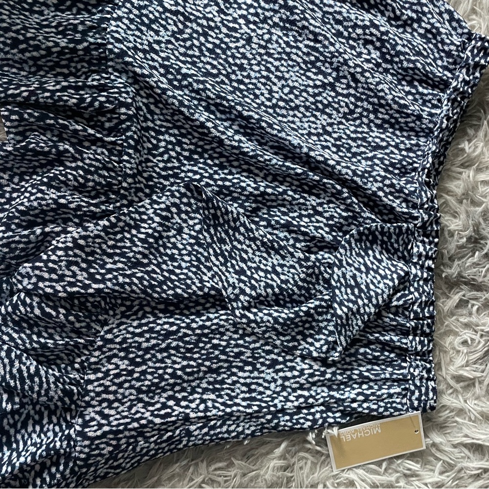 Michael Kors Black and White Patterned Skirt